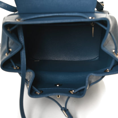 Chanel Caviar Quilted Business Affinity Backpack Blue 4 of 11