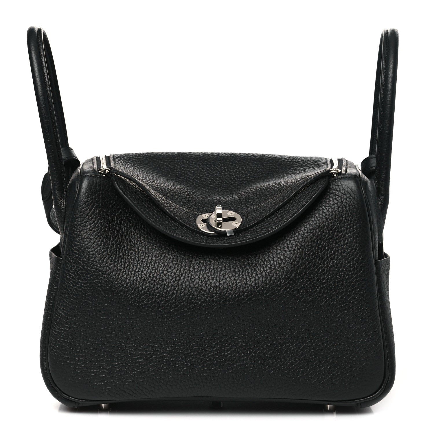 Hermes Taurillon Clemence Lindy 26 Black 1 of 11