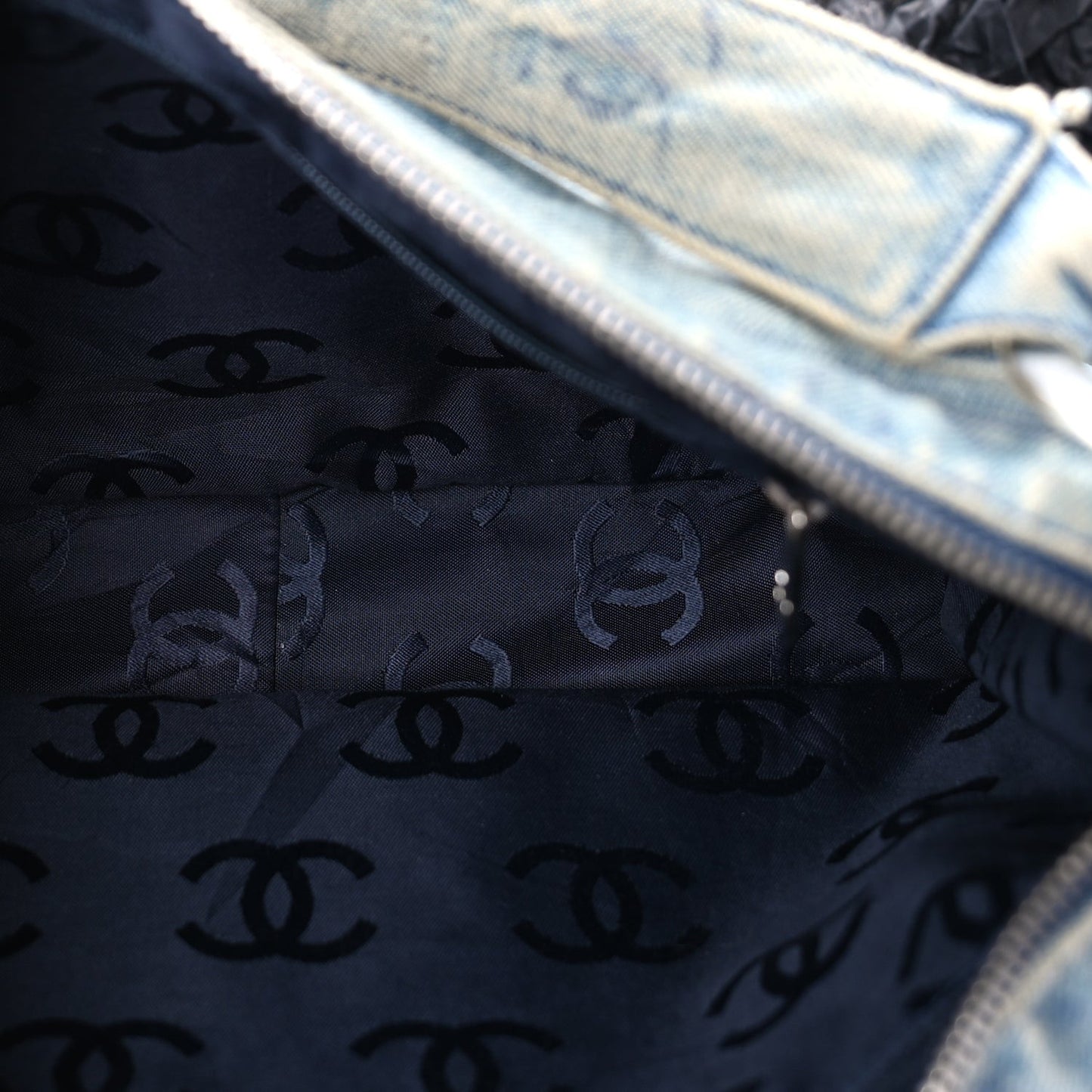 Denim CC Small Hobo Light Blue