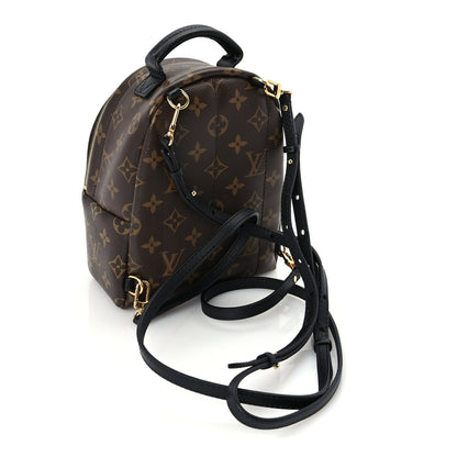 Louis Vuitton Monogram Palm Springs Backpack Mini Black 2 of 8