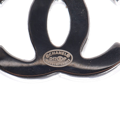 Chanel Iridescent Crystal CC Earrings Silver Multicolor 5 of 5