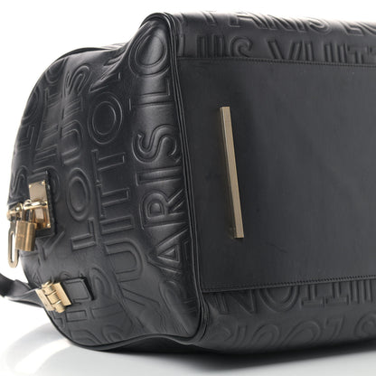 Louis Vuitton Calfskin Embossed Speedy Cube 30 Black 7 of 12