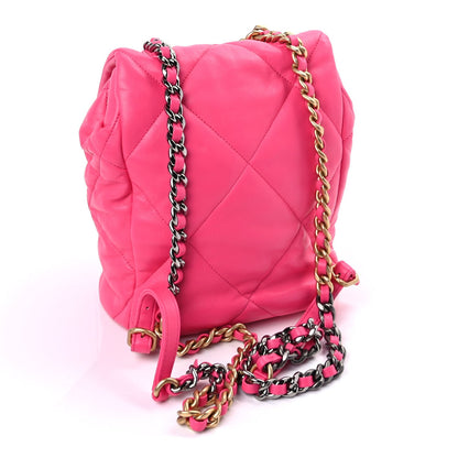 Chanel Lambskin Quilted  19 Backpack  Dark Pink 2 of 8