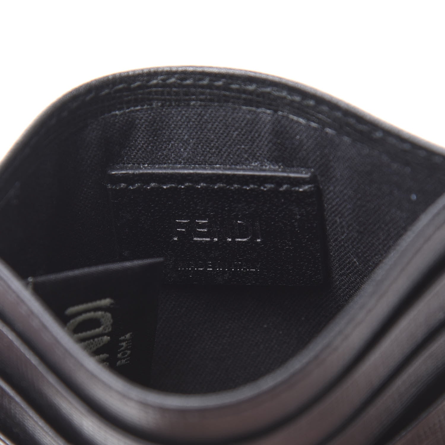 Fendi Vitello Elite Card Holder Black 6 of 7