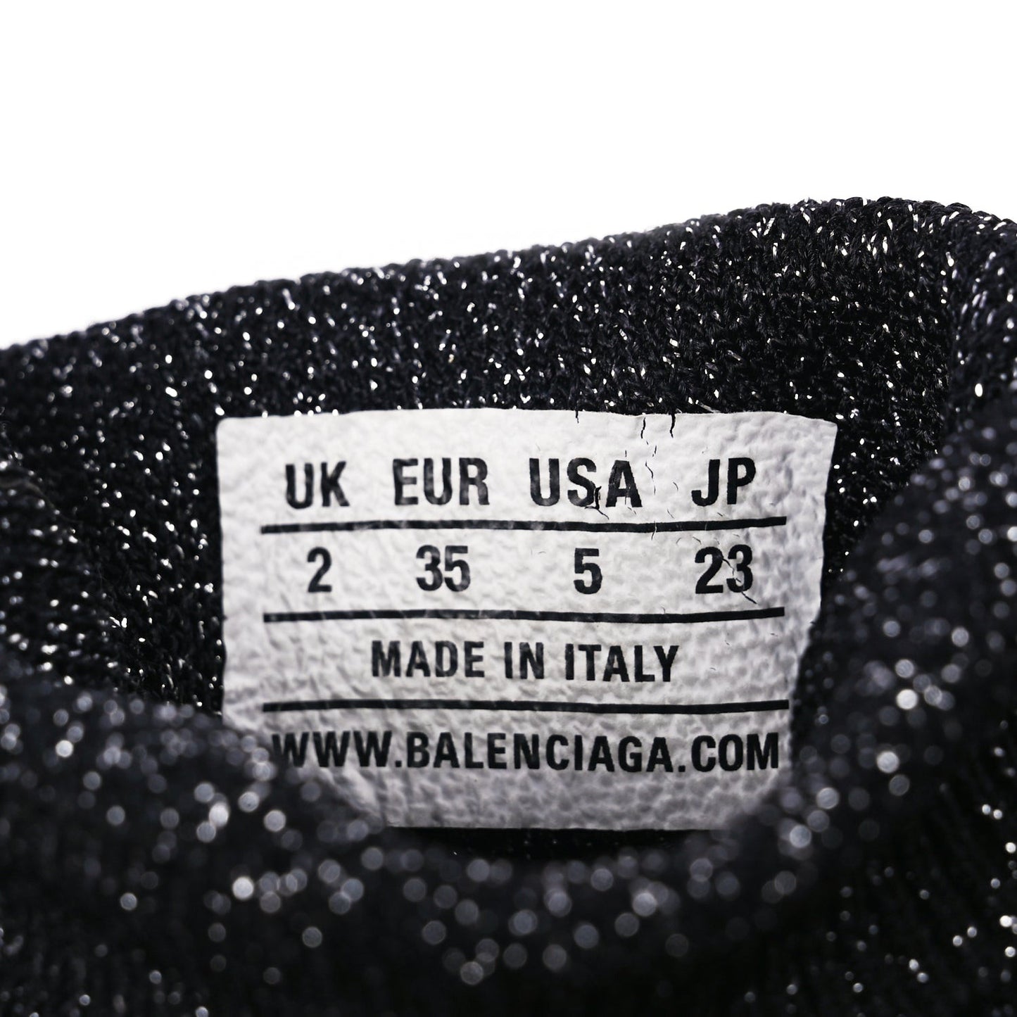 Knit Metal Womens Speed Sneakers 35 Black