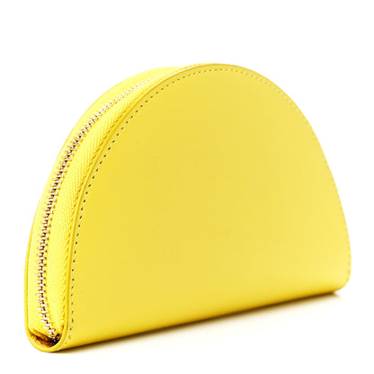 Mansur Gavriel Calfskin Half Moon Clutch Yellow 3 of 11