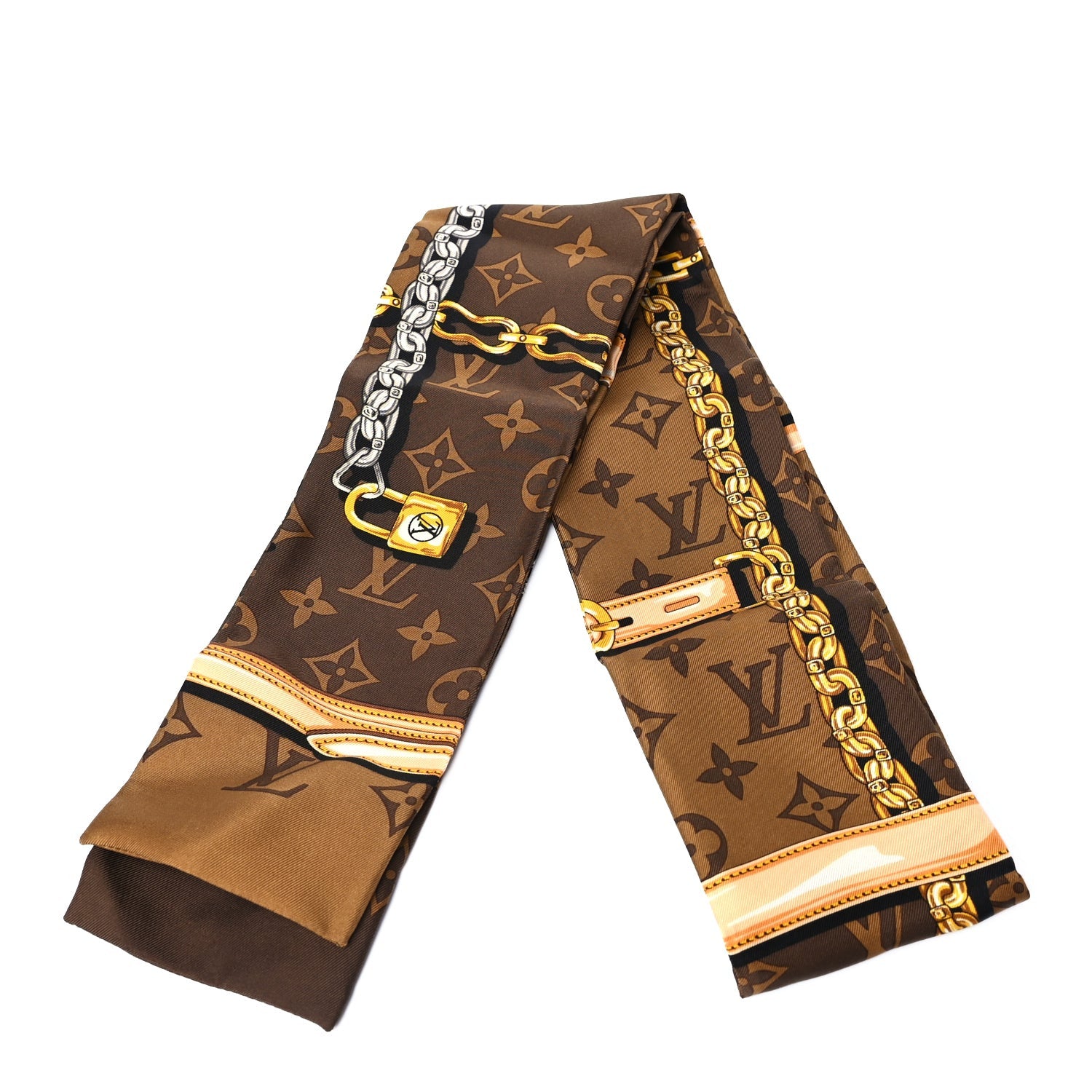 Louis Vuitton Silk Monogram Confidential Bandeau  Brown 1 of 3