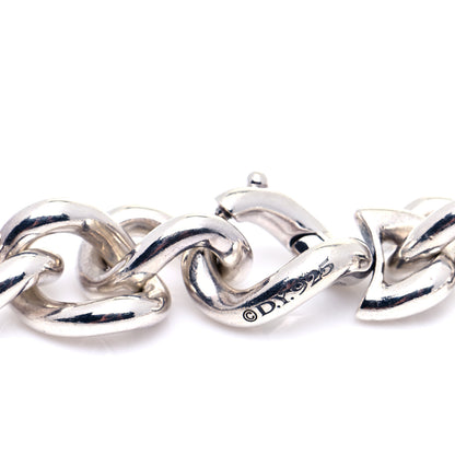 David Yurman Sterling Silver Graduated Curb Link Necklace 5 of 6