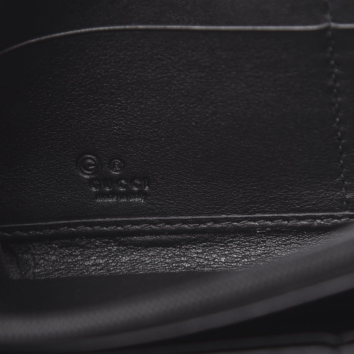 Microguccissima Zip Around Wallet Black