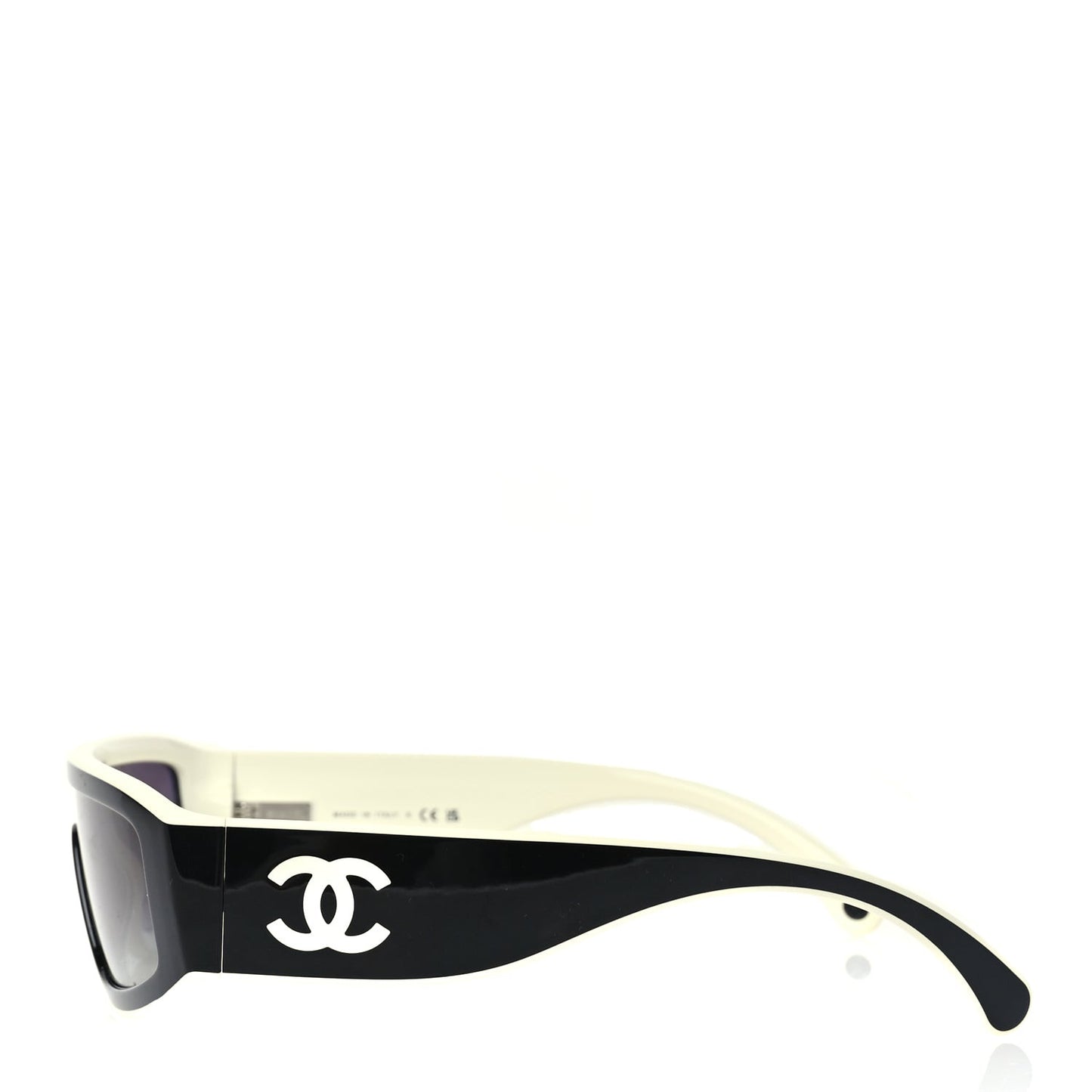 Acetate Cat Eye Sunglasses 6057 Black White