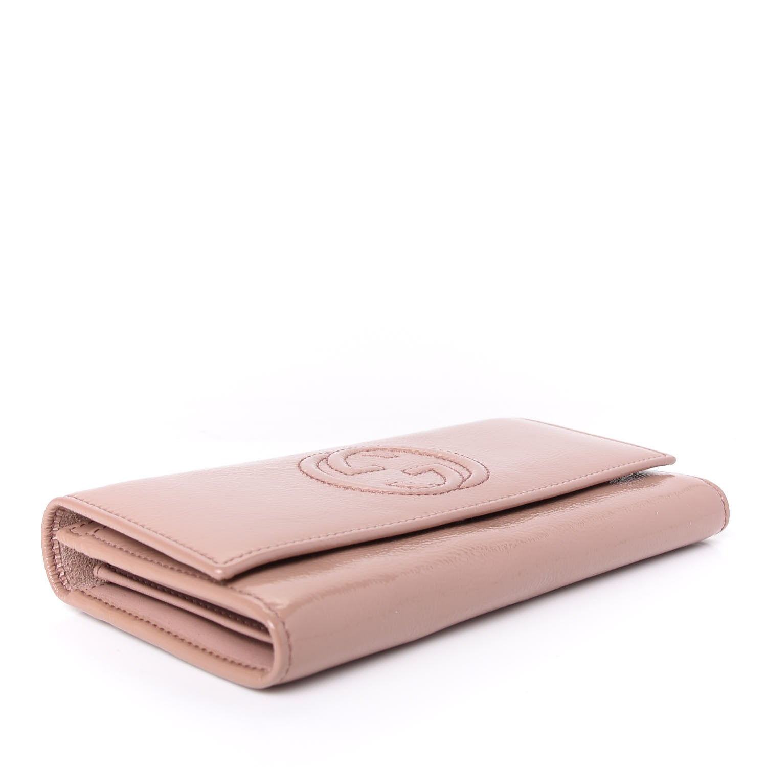 Gucci Patent Soho Continental Wallet Dark Cipria 4 of 8