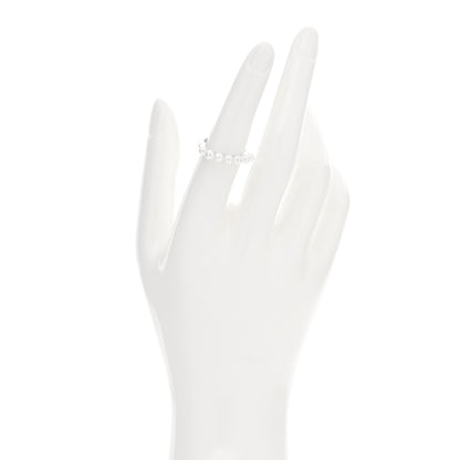 Mikimoto 18K White Gold Akoya Pearl 3.5-4mm Stackable Ring 53 6.5 2 of 5