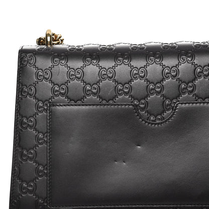 Gucci Guccissima Medium Padlock Shoulder Bag Black 10 of 16