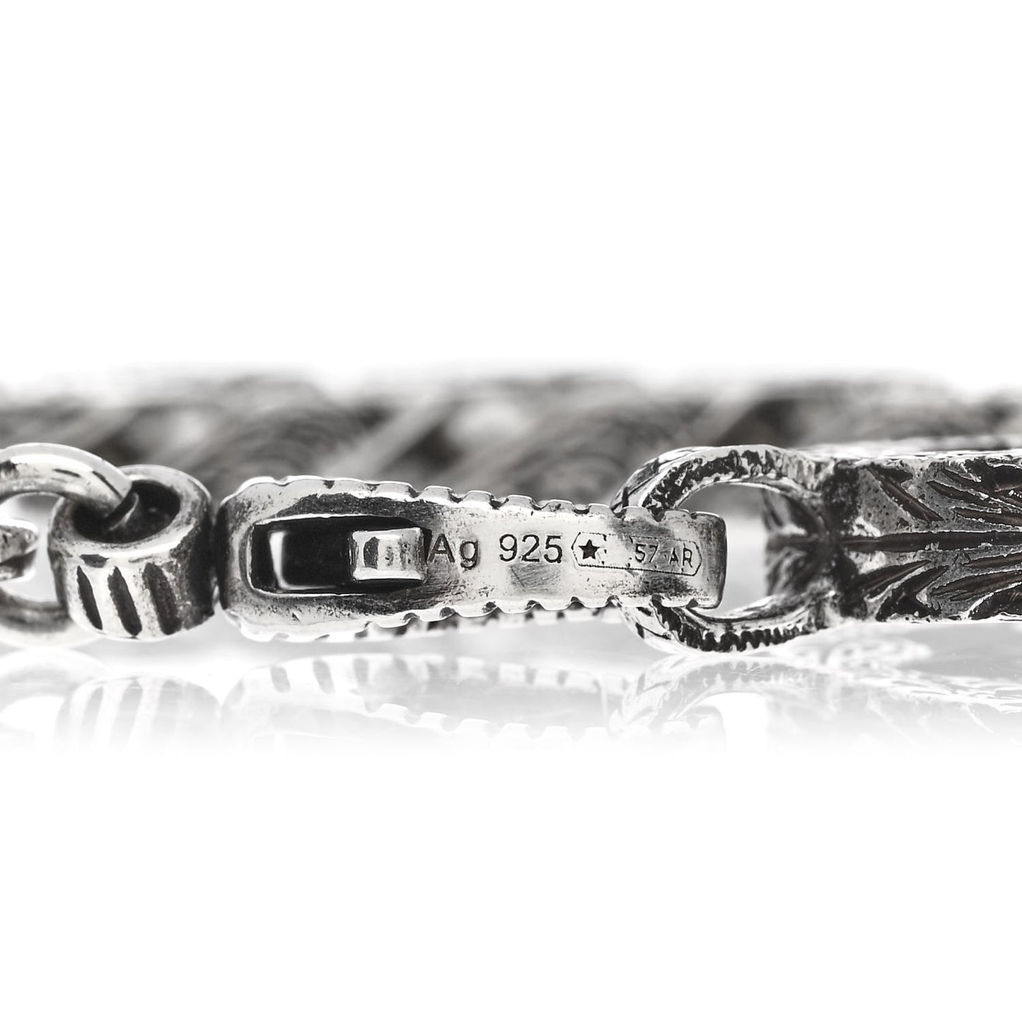 Sterling Silver Interlocking G Chain Bracelet