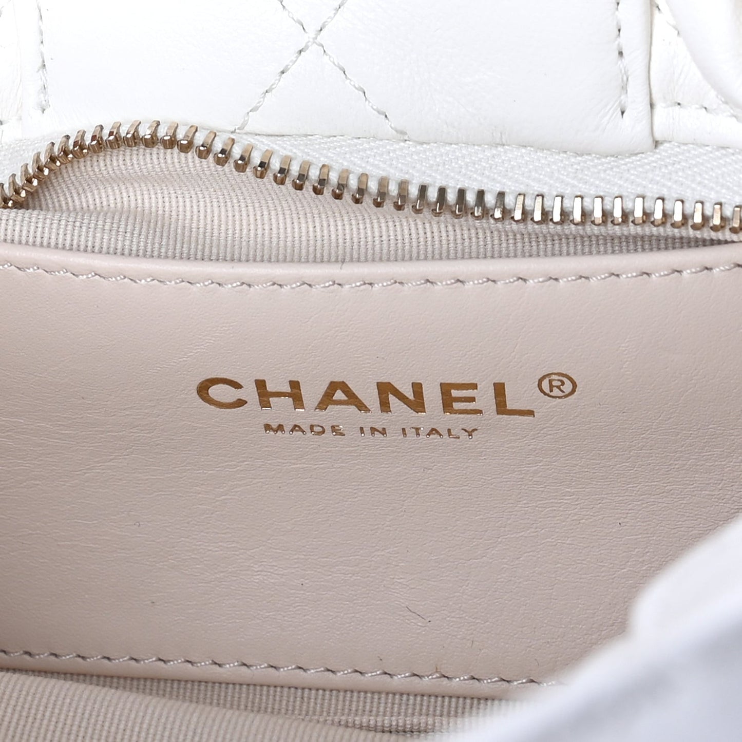 Lambskin Quilted Mini Bow Bag  White