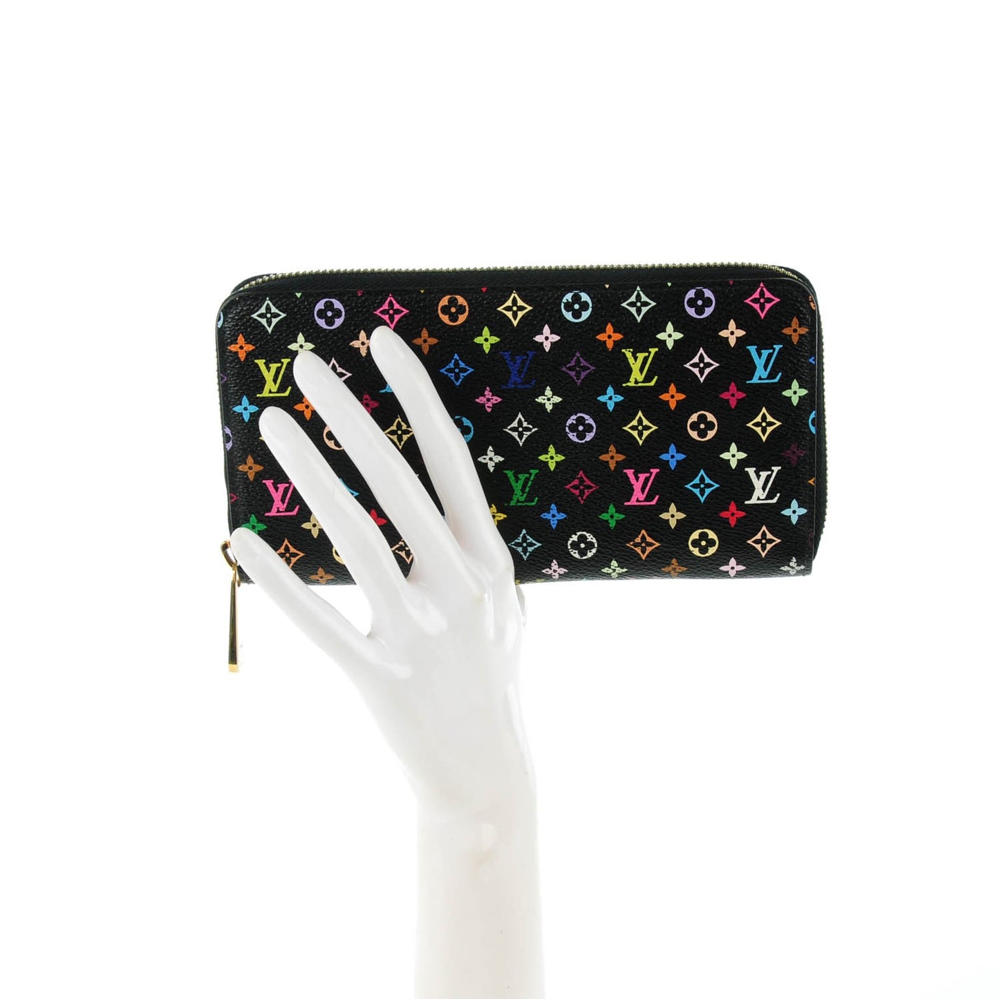 Monogram Multicolor Zippy Wallet Black Grenade