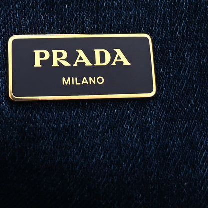 Prada Denim Canapa Logo Tote  Avio 5 of 8