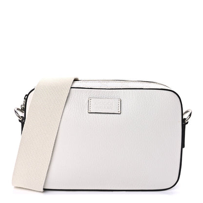 Gucci GG Supreme Monogram Textured Dollar Calfskin Small Crossbody Bag  White 1 of 7