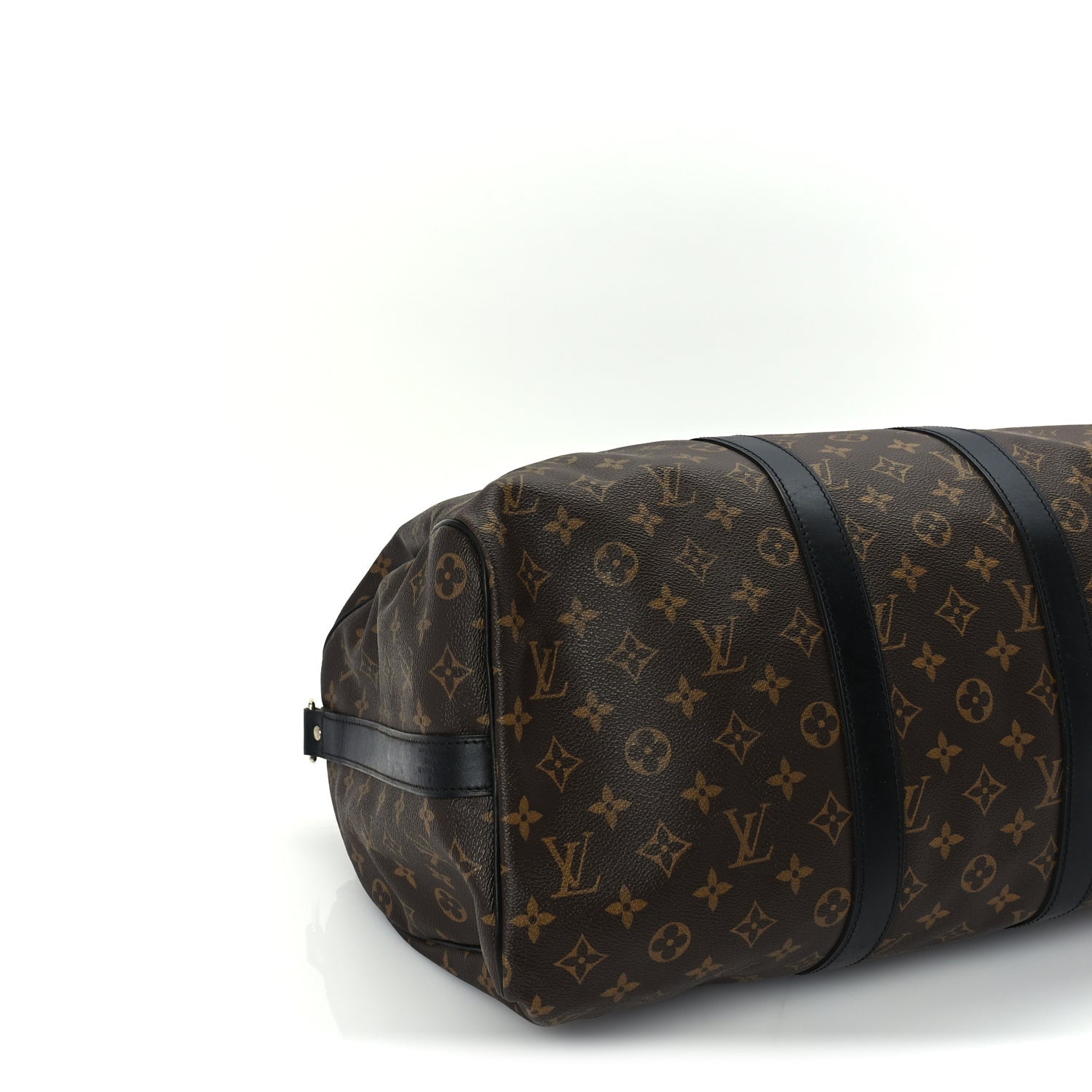 Louis Vuitton Monogram Macassar Keepall Bandouliere 45 Black 8 of 9