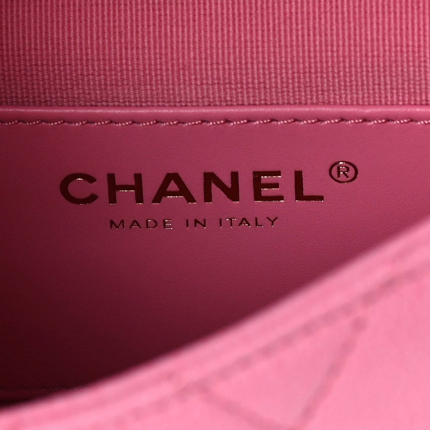 Caviar Quilted Mini Messenger Flap Pink