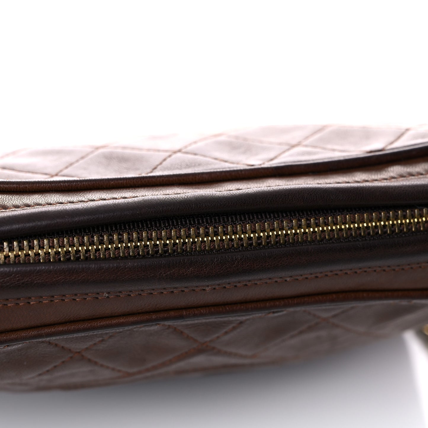 Lambskin Tassel Camera Case Brown