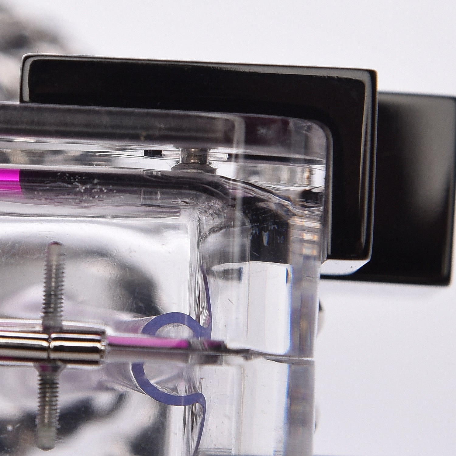 Chanel Plexiglass Boy Brick Lego Clutch Black Pink 11 of 11