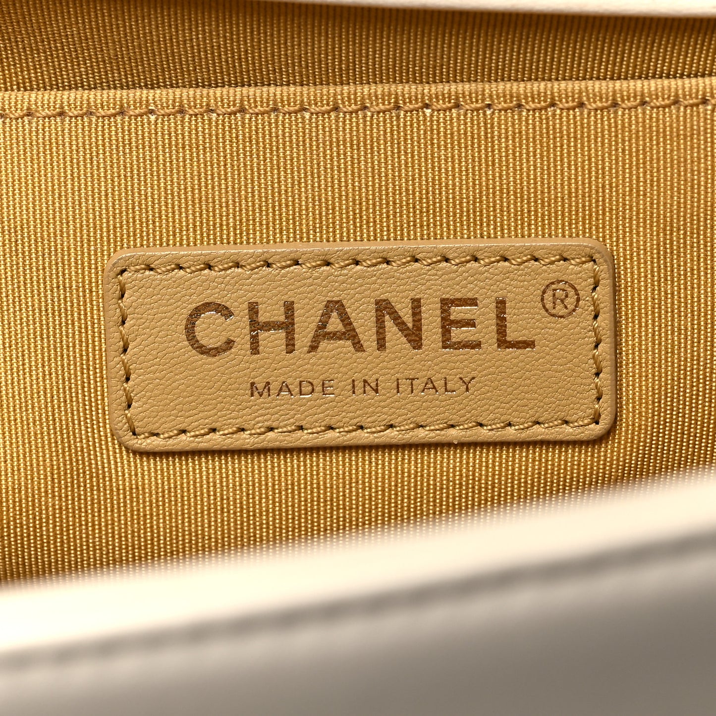 Lambskin Quilted Medium Boy Studded Handle Flap Black Gold