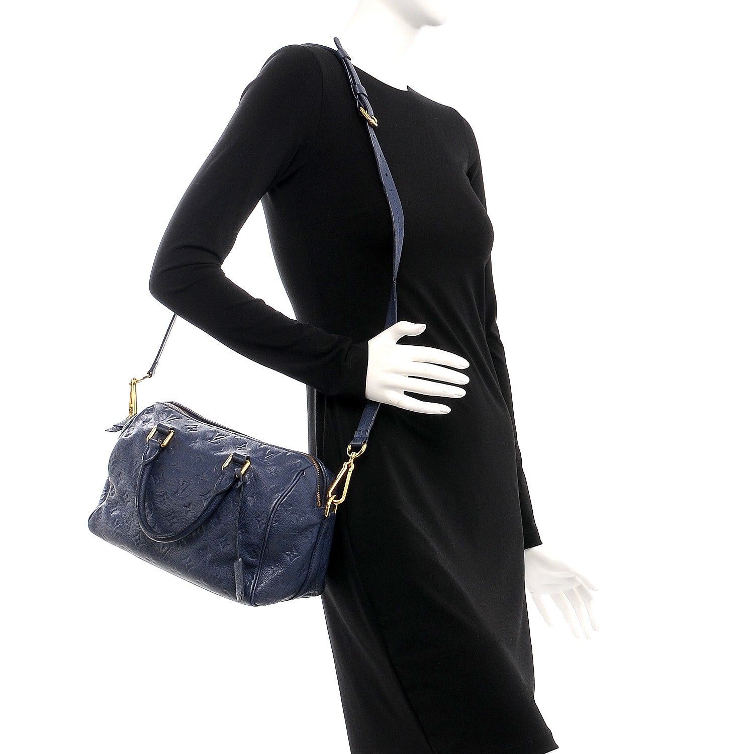 Louis Vuitton Empreinte Speedy Bandouliere 25 Celeste 3 of 14