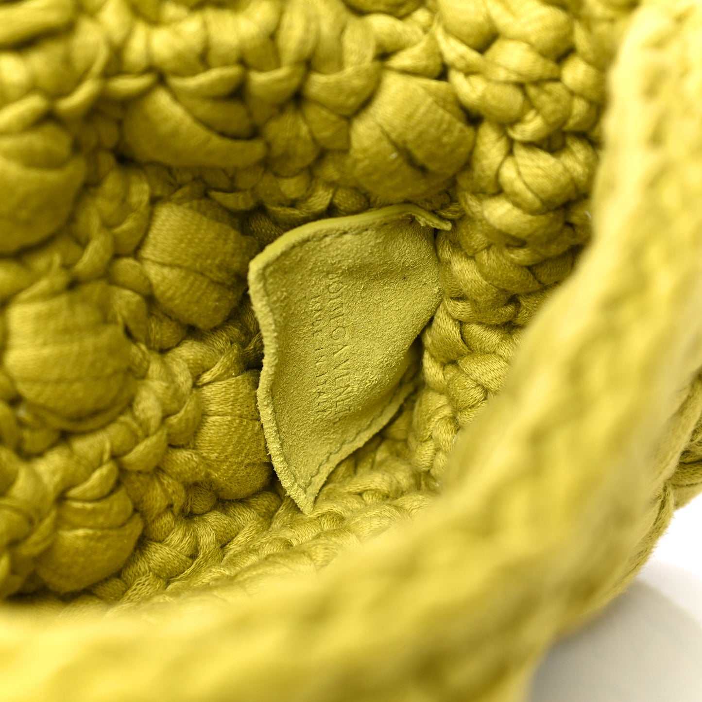 Jersey Crochet Shoulder Bag Kiwi