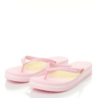 Louis Vuitton Rubber Arcade Flat Thong Sandals 39 Rose 3 of 8