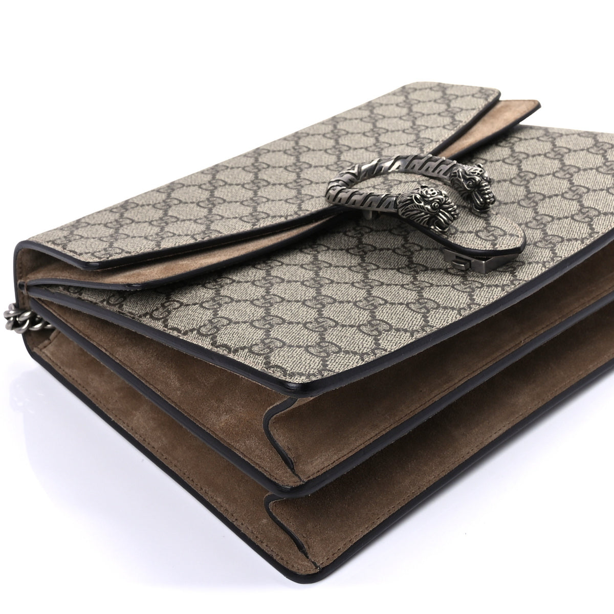 GG Supreme Monogram Medium Dionysus Shoulder Bag Taupe
