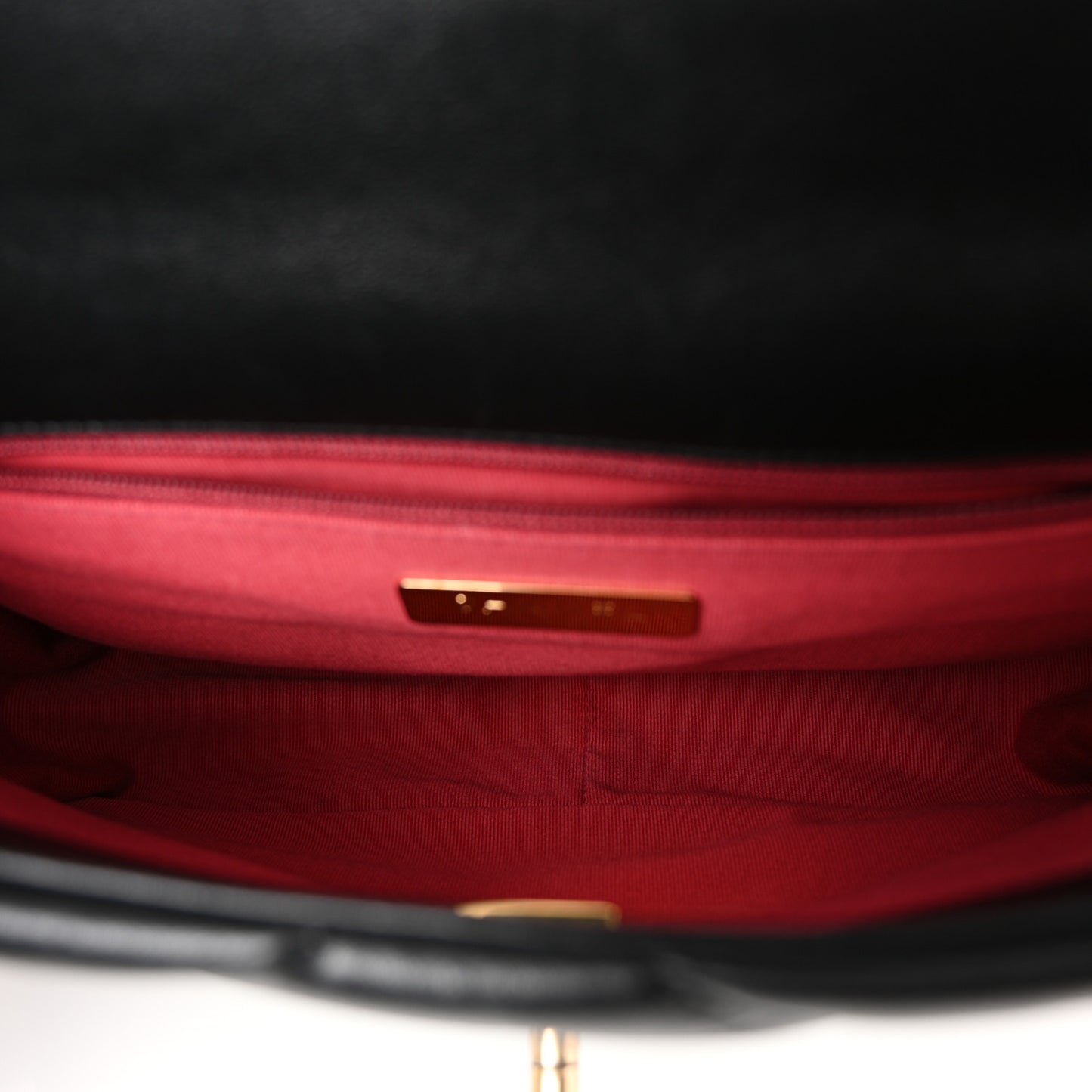 Lambskin Quilted Medium Chanel 19 Flap Black