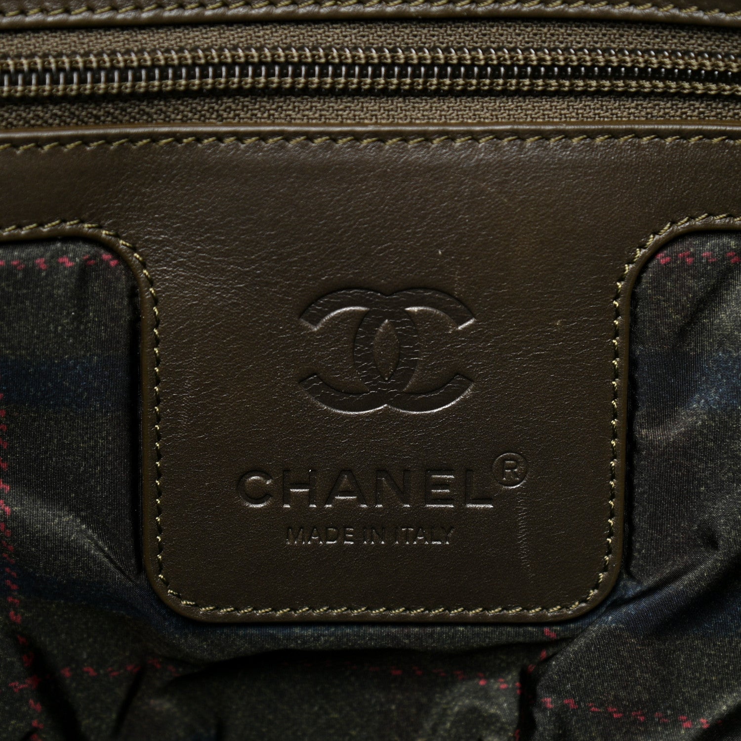 Chanel Nylon Quilted Large Coco Cocoon Tote Khaki 6 of 14