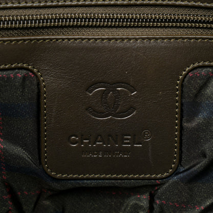Chanel Nylon Quilted Large Coco Cocoon Tote Khaki 6 of 14