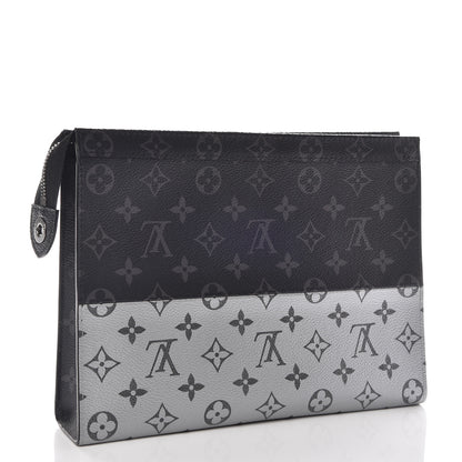 Louis Vuitton Monogram Eclipse Split Pochette Voyage MM 3 of 9