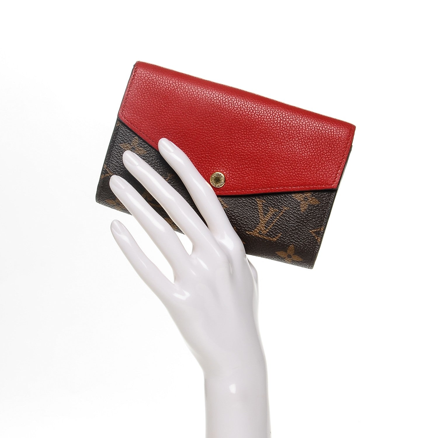 Louis Vuitton Monogram Pallas Compact Wallet Cherry 2 of 7