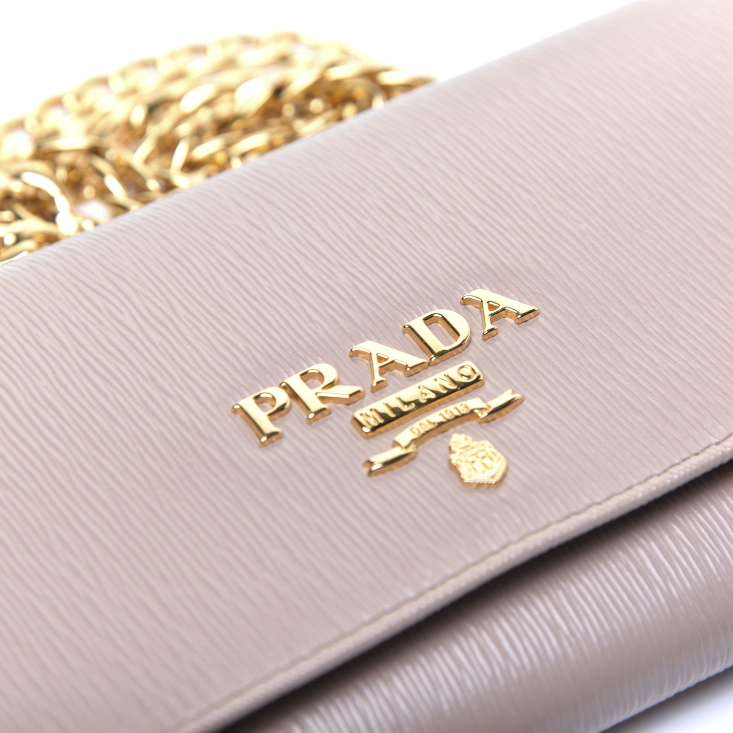 Prada Vitello Move Chain Wallet Cammeo 10 of 12