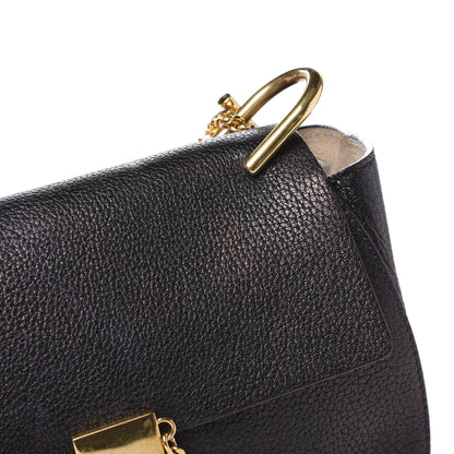 Chloe Grained Lambskin Drew Shoulder Bag Black 10 of 12