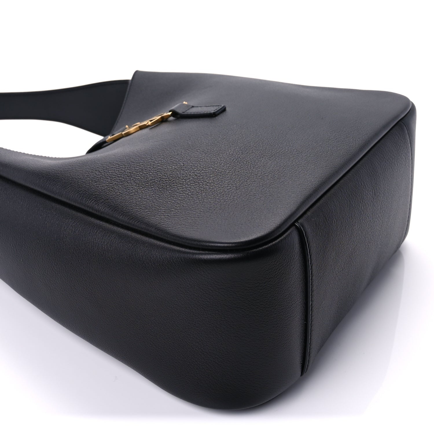 Saint Laurent Smooth Calfskin Small Le 5 A 7 Soft Hobo  Black 5 of 8