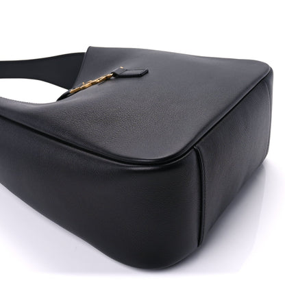 Saint Laurent Smooth Calfskin Small Le 5 A 7 Soft Hobo  Black 5 of 8