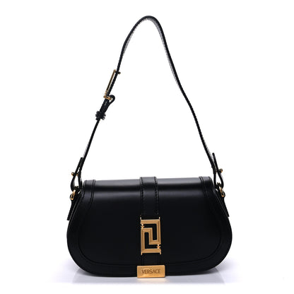 Versace Lambskin Mini Greca Goddess Shoulder Bag Black 1 of 8