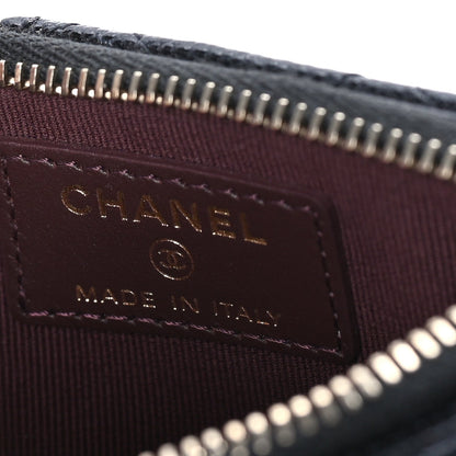 Chanel Caviar Quilted Flap Zip Card Holder Black 8 of 9