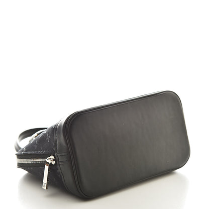 Louis Vuitton Satin Monogram Little Alma Black 4 of 6