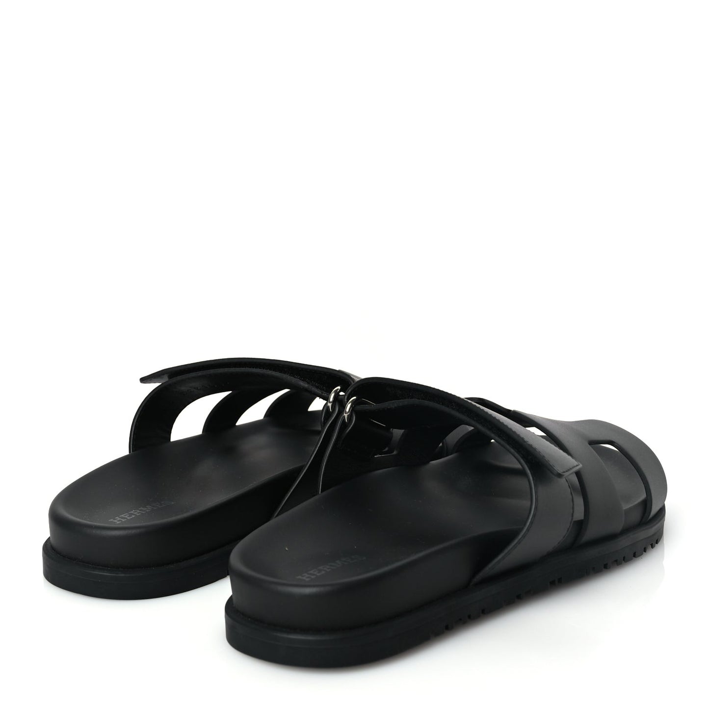 Calfskin Womens Chypre Sandals 38.5 Black