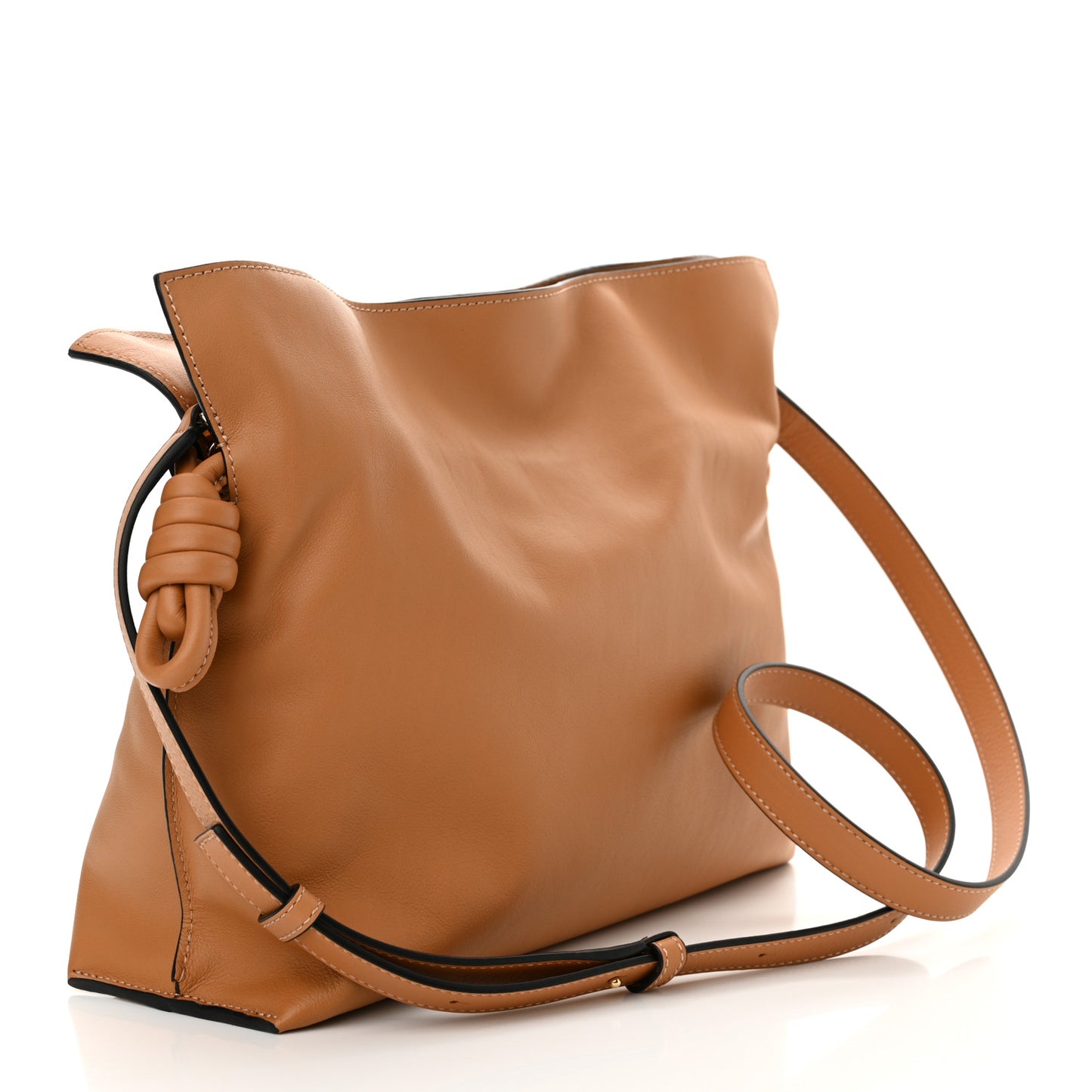 Nappa Medium Flamenco Knot Bag Tan