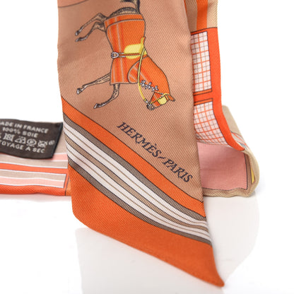 Hermes Silk Couvertures Nouvelles Twilly Orange Jaune Capucine 2 of 4