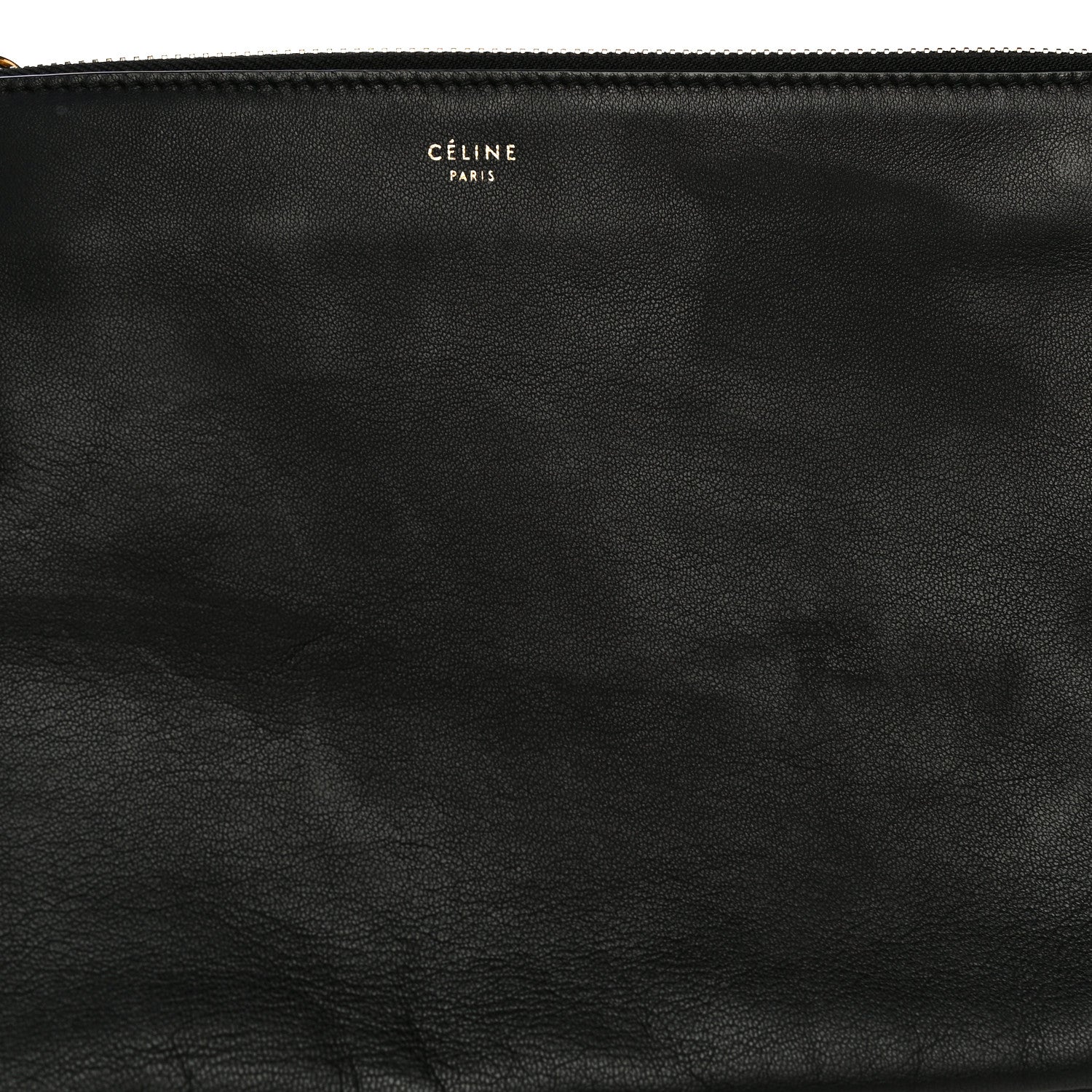 Celine Lambskin Large Trio Crossbody Bag Black 11 of 17