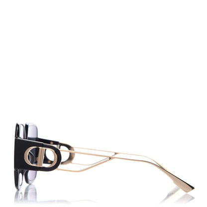 Christian Dior Rectangular 30 Montaigne 1 Sunglasses Black Gold 3 of 7
