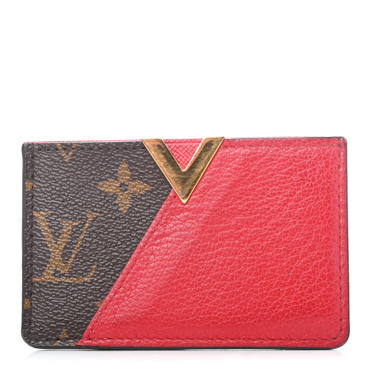 Calfskin Monogram Kimono Tote Card Holder Cherry