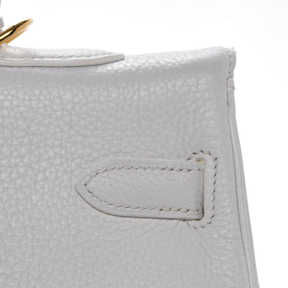 Hermes Taurillon Clemence Kelly Retourne 35 White 14 of 25